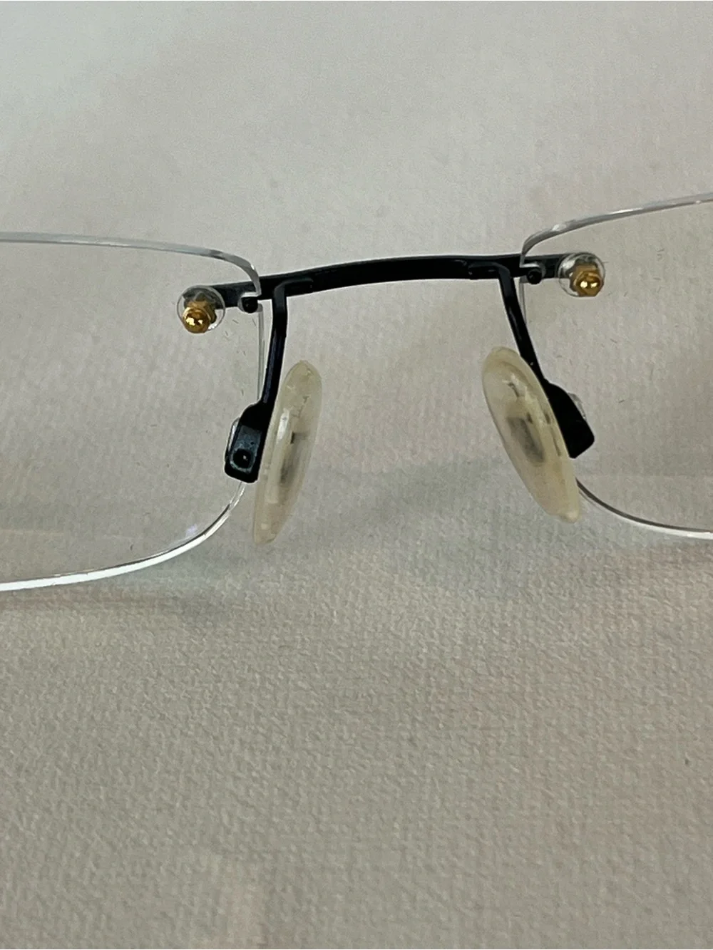 Vintage Yabi Art Abendzauber 4531 6596 Rimless Geometric Eyeglasses Germany